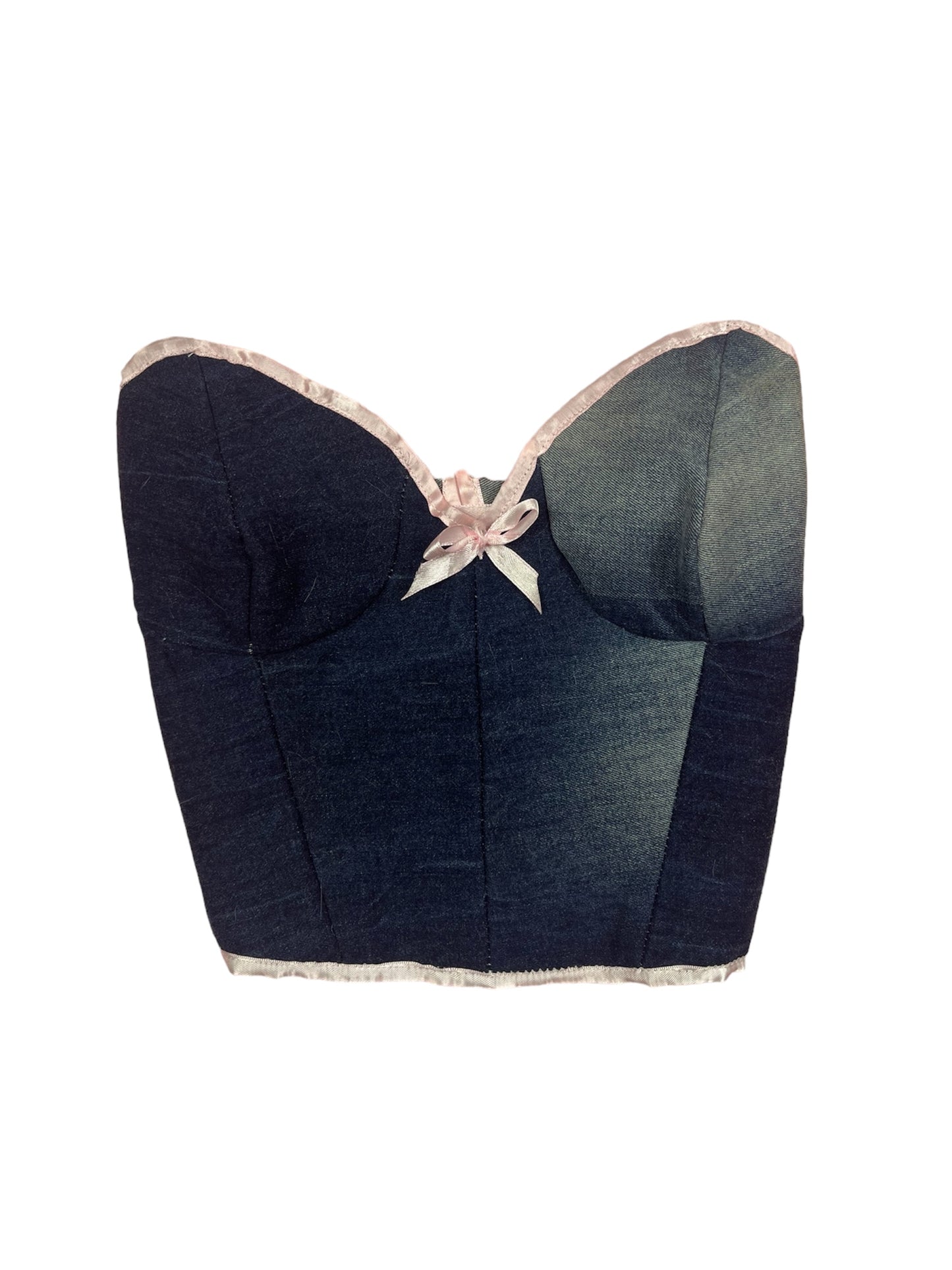 Jean corset top