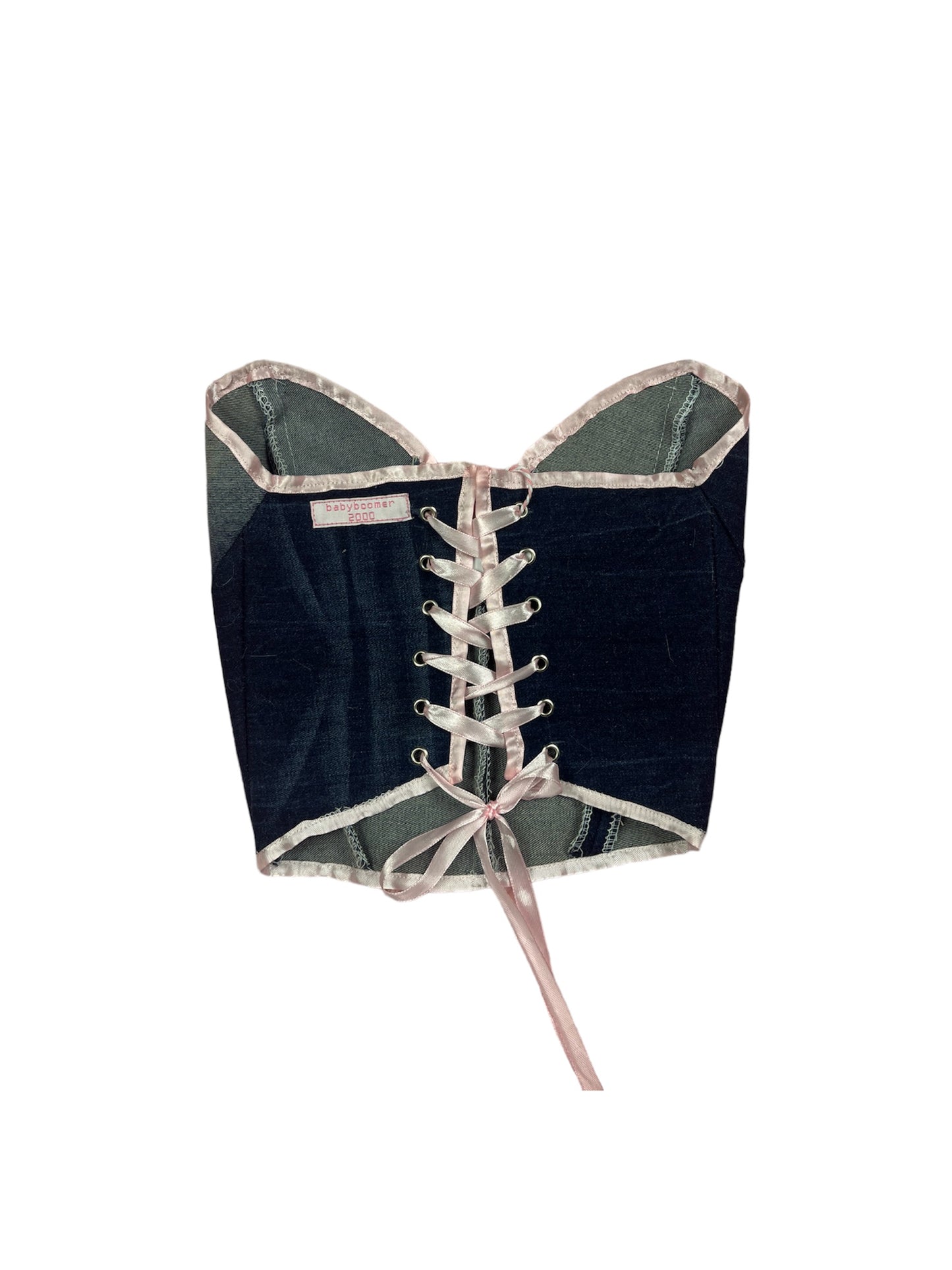 Jean corset top