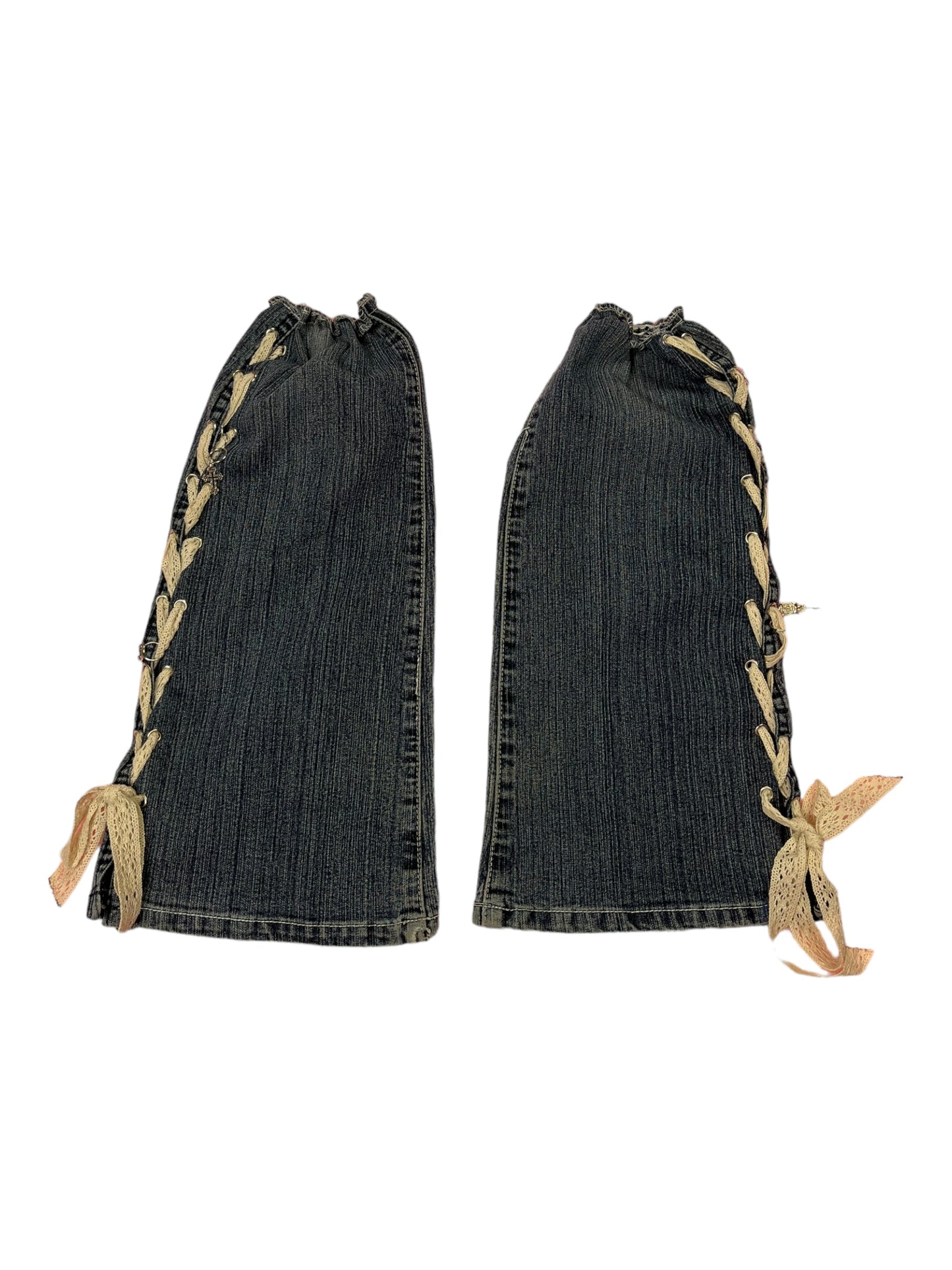 Lace up skirts leg warmer