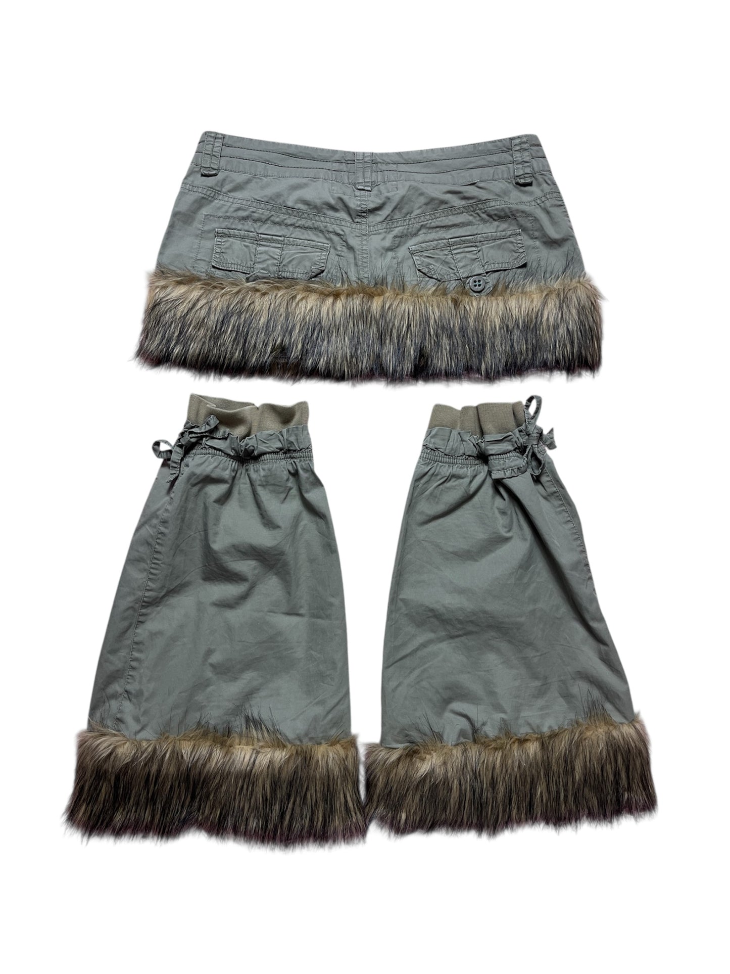 Fur skirt + leg warmers ☆
