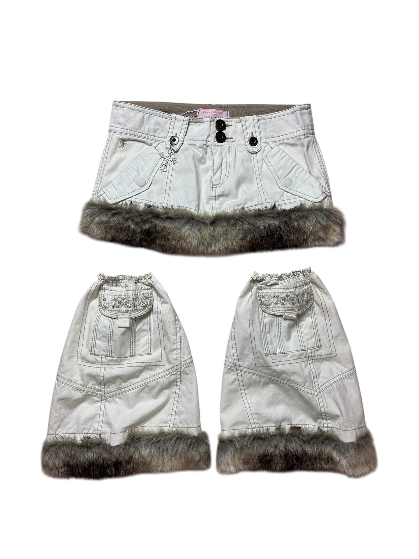Fur skirt + leg warmers ☆