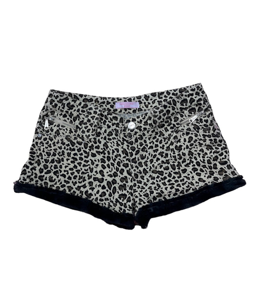 Cheetah fur shorts