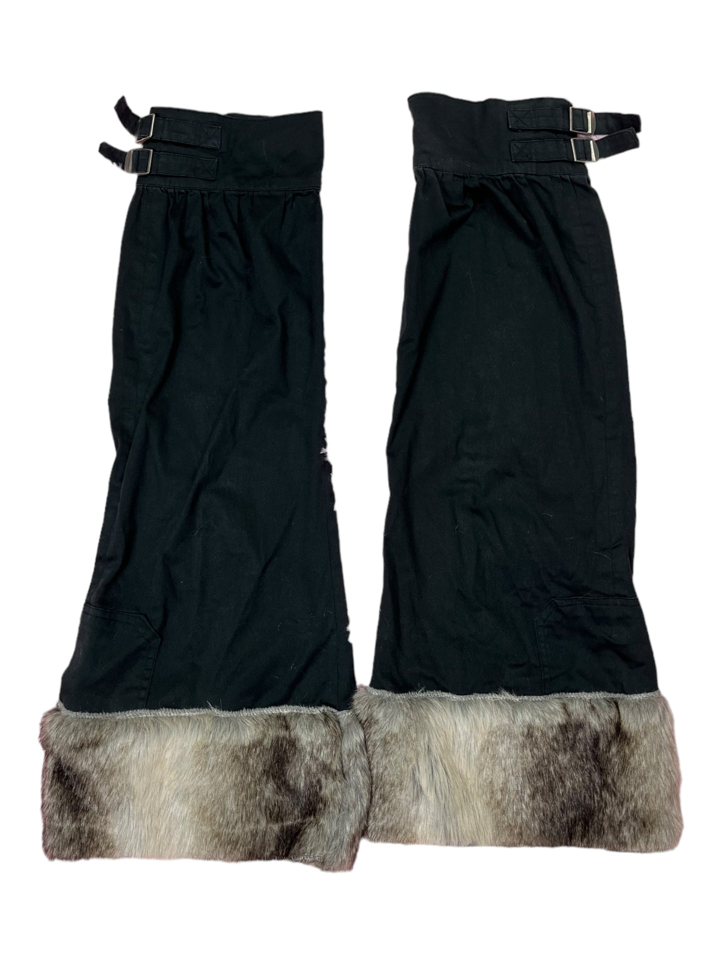 Fur skirts leg warmers