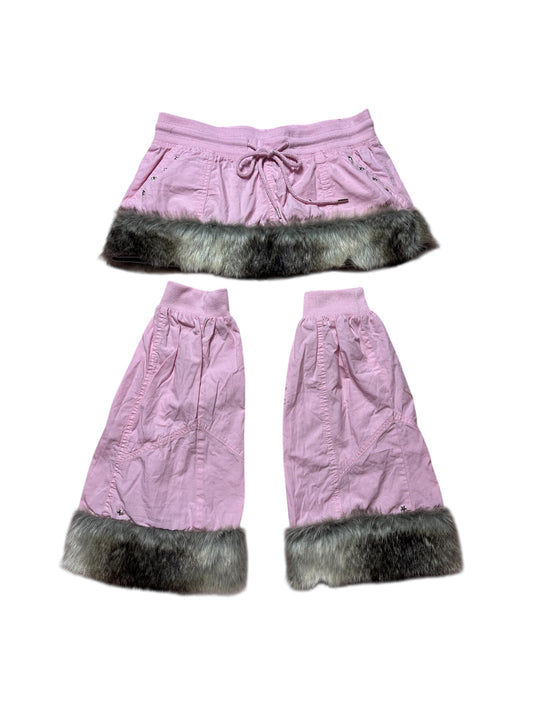 Fur skirt + leg warmers ☆