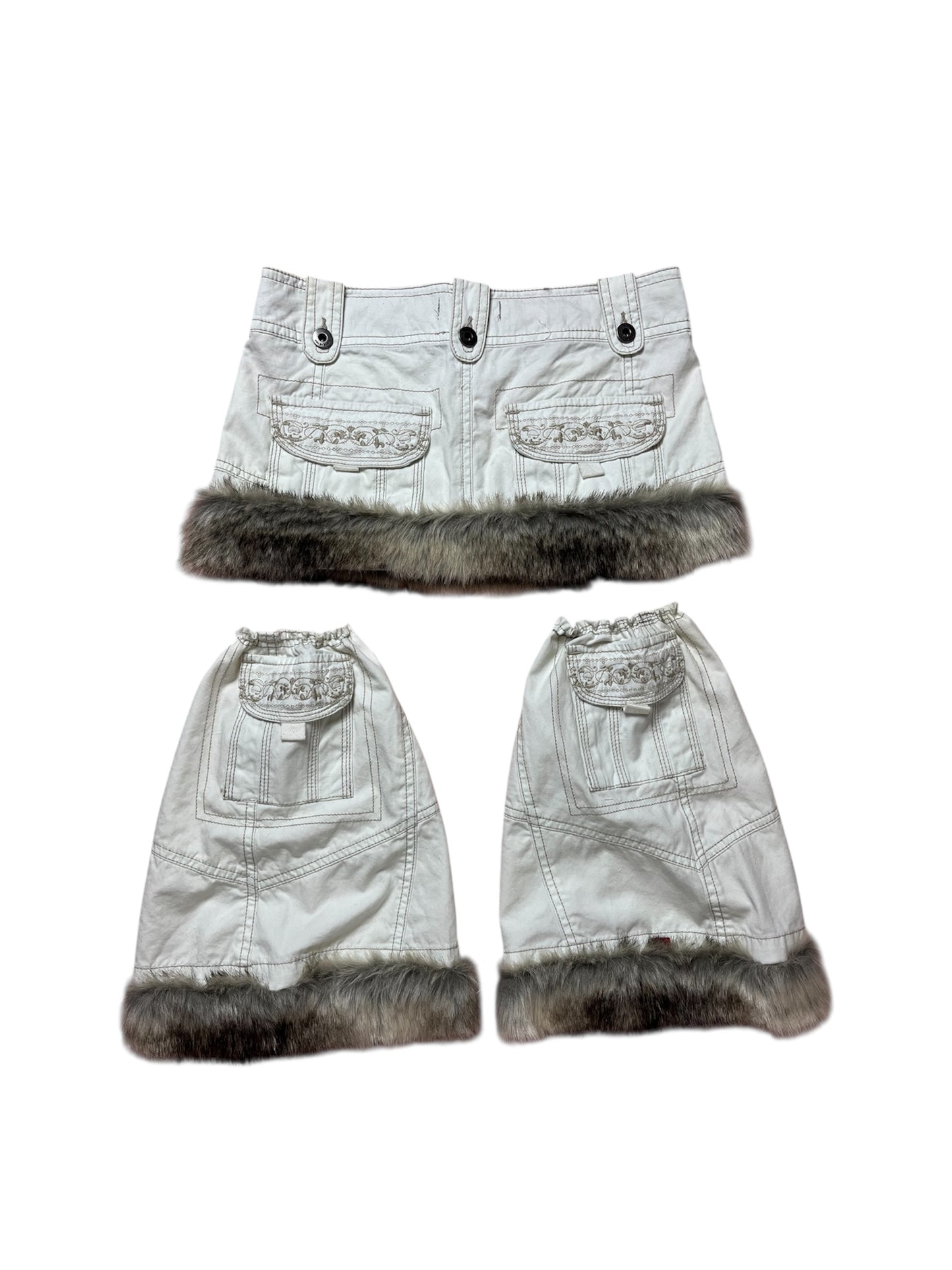 Fur skirt + leg warmers ☆
